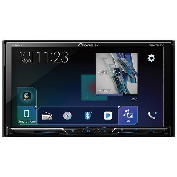 7" Double-DIN In-Dash NEX DVD Receiver with Motorized Display, Bluetooth(R), Apple CarPlay(TM), Android(TM) Auto & SiriusXM(R) Ready-Receivers & Accessories-JadeMoghul Inc.