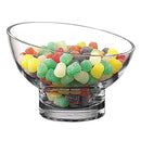 Decorative Glass Bowls - 7" Kira Mouth Blown Slant Cut Candy Bowl