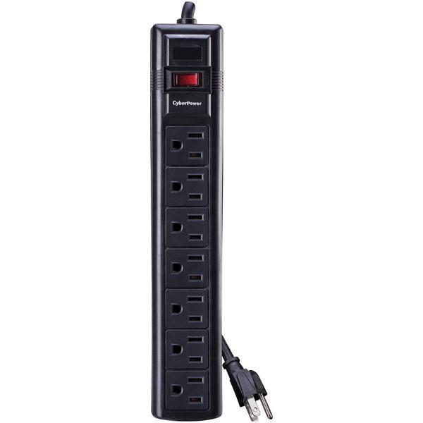 7-Outlet Essential Surge Protector (6ft)-Surge Protectors-JadeMoghul Inc.