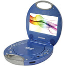 7" Portable DVD Player with Integrated Handle (Blue)-DVD Players & Recorders-JadeMoghul Inc.