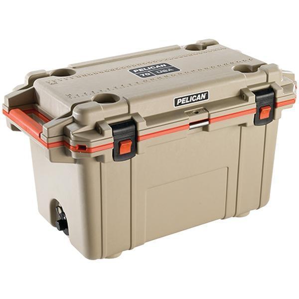 70-Quart Elite Cooler (Tan)-Camping, Hunting & Accessories-JadeMoghul Inc.