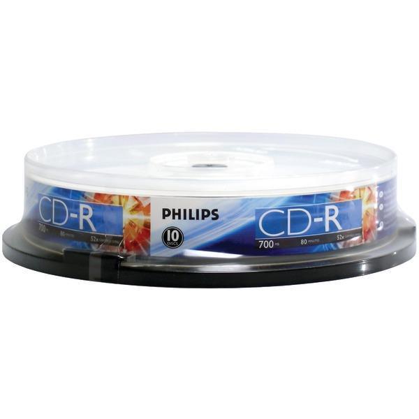 700MB 80-Minute 52x CD-Rs (10-ct Cake Box Spindle)-Recordable Discs-JadeMoghul Inc.