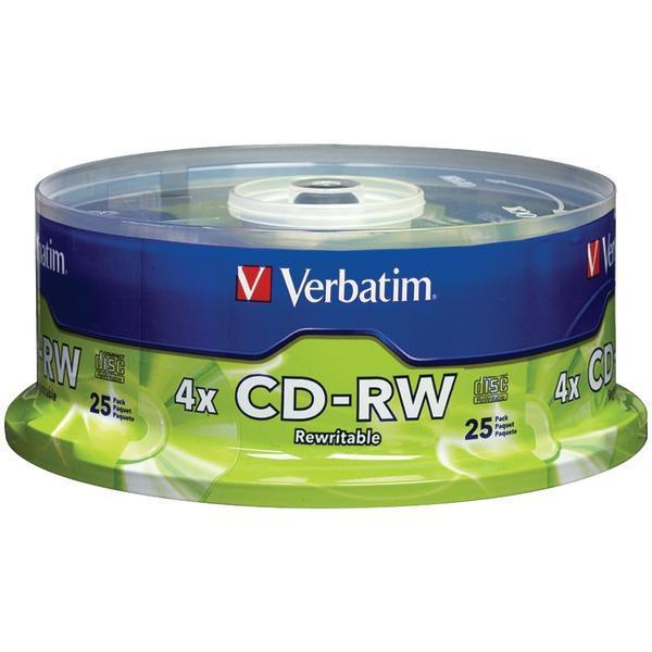 700MB CD-RWs with Branded Surface, 25-ct Spindle-Recordable Discs-JadeMoghul Inc.
