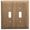 Whitecap Teak 2-Toggle Switch/Receptacle Cover Plate [60176]