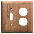 Whitecap Teak Toggle Switch/Duplex/Receptacle Cover Plate [60178]