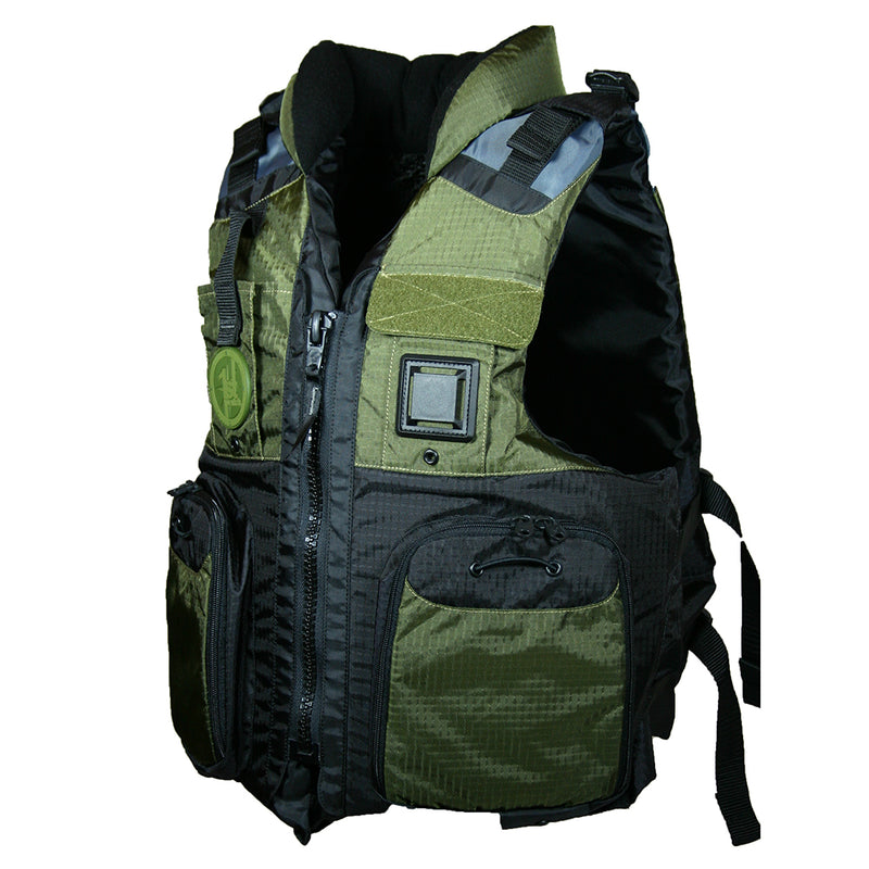 First Watch AV-800 Four Pocket Flotation Vest - OD Green - XXL to3XL [AV-800-GN-2XL/3XL]