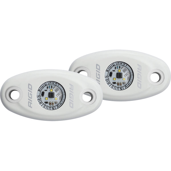 RIGID Industries A-Series White High Power LED Light - Pair - Cool White [482213]