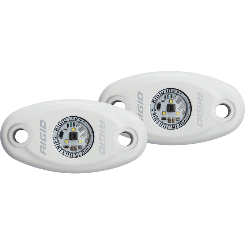 RIGID Industries A-Series White High Power LED Light - Pair - Cool White [482213]