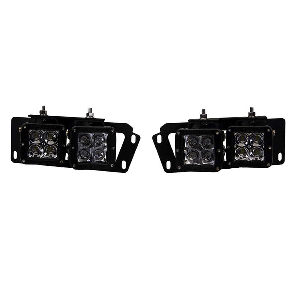 RIGID Industries 2010-2017 Dodge Ram 2500/3500  2009-12 Dodge Ram 1500 Fog Light Mount Kit [46510]