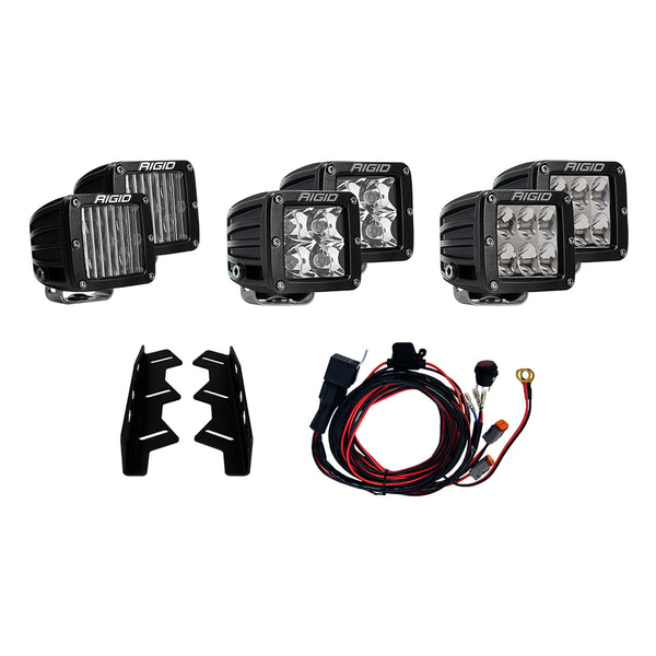 RIGID Industries 2017-2018 Ford Raptor Triple Fog Light Kit [41610]