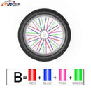 72Pcs Motorcycle Wheel Spoked Protector Wraps Rims Skin Trim Covers Pipe For Motocross Bicycle Bike Cool Accessories 11 Colors AExp