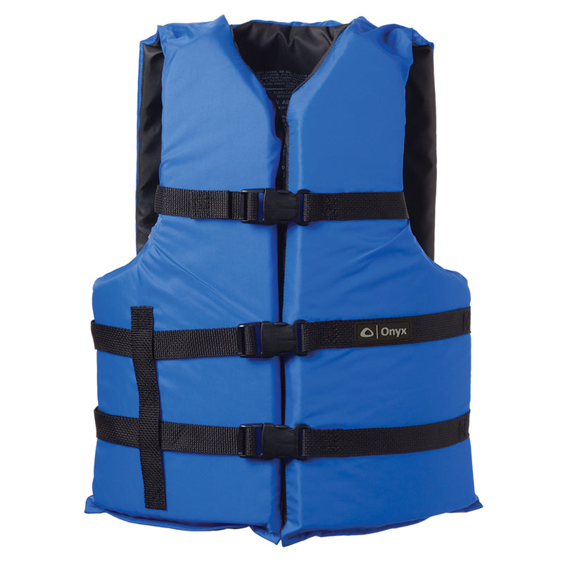 Onyx Nylon General Purpose Life Jacket - Adult Universal - Blue [103000-500-004-12]