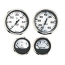 Faria Spun Silver Box Set of 4 Gauges f/Outboard Engines - Speedometer, Tach, Voltmeter  Fuel Level [KTF0182]