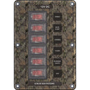 Blue Sea 4325 Circuit Breaker Switch Panel 6 Position - Camo [4325]