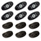 RIGID Industries A-Series Rock Light Kit - 6 Red Lights - Black [400263]