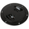 Sea-Dog Quarter-Turn Smooth Deck Plate w/Internal Collar - Black - 5" [336355-1]