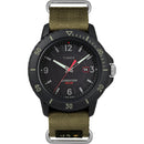 Timex Gallatin Nylon Slip-Thru Watch - Solar Green/Black Dial [TW4B14500JV]