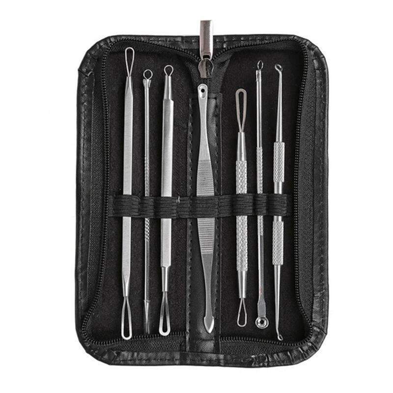7Pcs Premium Blackhead Acne Comedone Pimple Blemish Extractor Remover Tool Kit Set--JadeMoghul Inc.