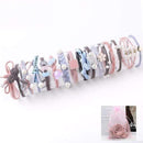 8/9/12/16/25PCS Pure and Fresh Sweet starry sky Series Maiden Elastic Hair Bands Ribbon Flowers Pentagram Rabbit ears Hair Clips AExp