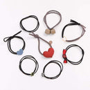 8/9/12/16/25PCS Pure and Fresh Sweet starry sky Series Maiden Elastic Hair Bands Ribbon Flowers Pentagram Rabbit ears Hair Clips AExp