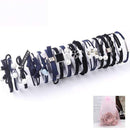 8/9/12/16/25PCS Pure and Fresh Sweet starry sky Series Maiden Elastic Hair Bands Ribbon Flowers Pentagram Rabbit ears Hair Clips AExp