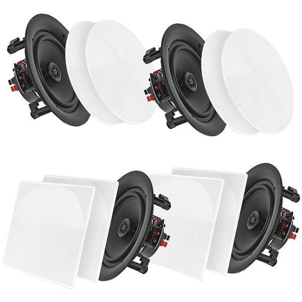 8" Bluetooth(R) Ceiling/Wall Speakers, 4 pk-Speakers, Subwoofers & Accessories-JadeMoghul Inc.