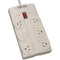 8-Outlet Surge Protector (1440 Joules; 8ft power cord)-Surge Protectors-JadeMoghul Inc.
