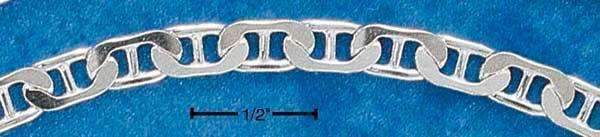 8" Sterling Silver 120 Marina (4mm)-Silver Chains-24-JadeMoghul Inc.