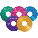 80-Minute/700MB 4x CD-RWs, Multicolored 20 pk with Slim Cases-Recordable Discs-JadeMoghul Inc.