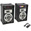 800-Watt Disco Jam Powered Active/Passive PA Bluetooth(R) Dual Speaker System-PA Systems, Hailers & Megaphones-JadeMoghul Inc.