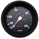 Faria Professional Red 4" Speedometer (60 MPH) [34611]