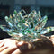 80mm Quartz Crystal Lotus Flower Crafts Glass Paperweight Fengshui Ornaments Figurines Home Wedding Party Decor Gifts Souvenir-green-80mm-JadeMoghul Inc.