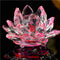 80mm Quartz Crystal Lotus Flower Crafts Glass Paperweight Fengshui Ornaments Figurines Home Wedding Party Decor Gifts Souvenir-pink-80mm-JadeMoghul Inc.