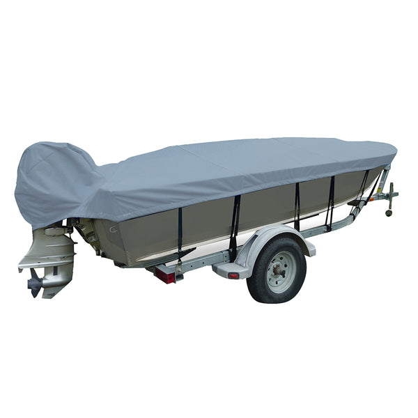 Carver Performance Poly-Guard Wide Series Styled-to-Fit Boat Cover f/14.5 V-Hull Fishing Boats - Shadow Grass [71114C-SG]