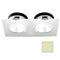 i2Systems Apeiron A1110Z - 4.5W Spring Mount Light - Double Round - Warm White - White Finish [A1110Z-35CAB]