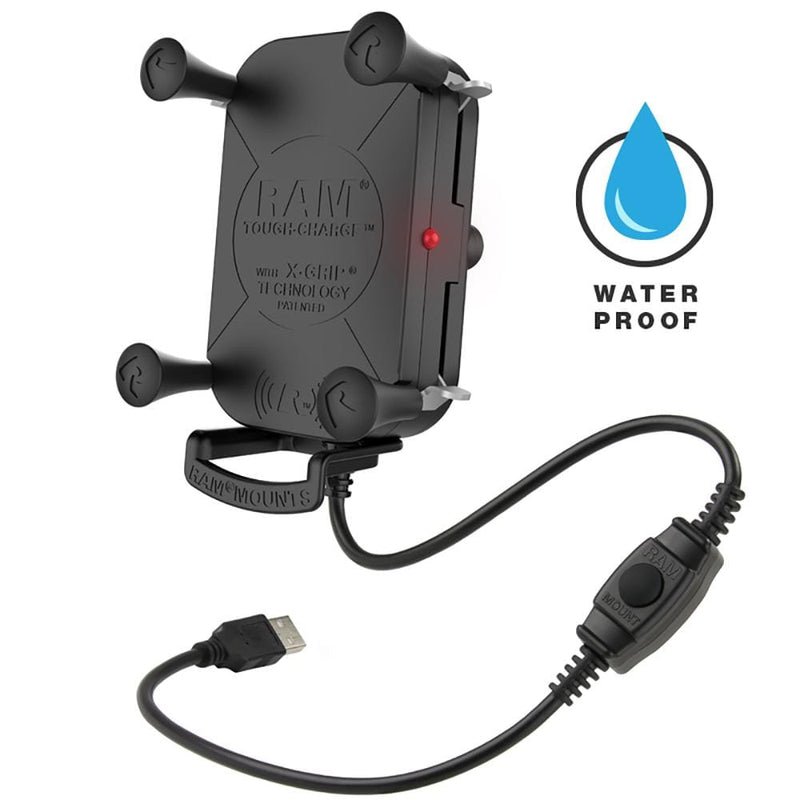 RAM Mount Tough-Charge w/X-Grip Tech Waterproof Wireless Charging Holder [RAM-HOL-UN12WB]