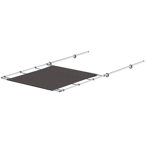 SureShade PTX Power Shade - 57" Wide - Stainless Steel - Grey [2021026258]