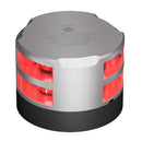 Lopolight Series 200-014 - Double Stacked Navigation Light - 2NM - Horizontal Mount - Red - Silver Housing [200-014G2ST]