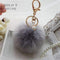 8cm Fluffy Keychain Fur Pom Pom Key Chain Faux Rabbit Hair Trinket For Bag Car Fur Ball Key Ring Golden Chaveiro llaveros-style9-JadeMoghul Inc.