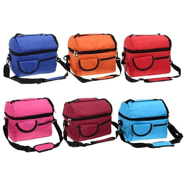 8L Portable Square Thermal Women Men Kids Lunch Bag Colorful Mother Kids Lunch Bags Insulation Storage Package Bag Lady Handbag-Sky Blue-JadeMoghul Inc.