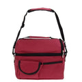 8L Portable Square Thermal Women Men Kids Lunch Bag Colorful Mother Kids Lunch Bags Insulation Storage Package Bag Lady Handbag-Wine Red-JadeMoghul Inc.