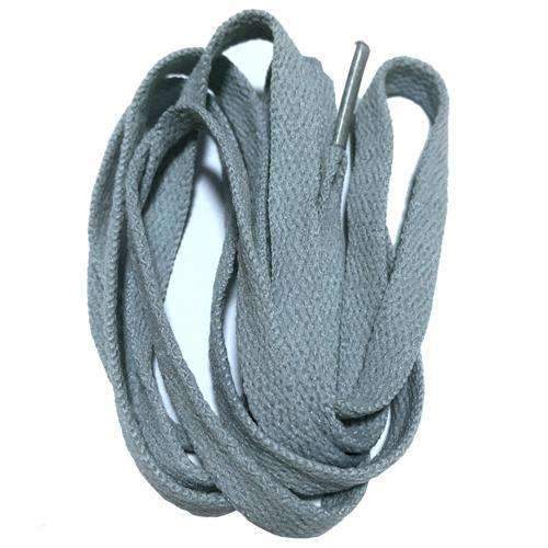 8mm Wide of Flat Shoelaces Shoe Laces for Sneakers Sport Shoes 24 Colors 80cm / 100cm / 120cm / 140cm / 160cm-No 6 grey-100cm-JadeMoghul Inc.