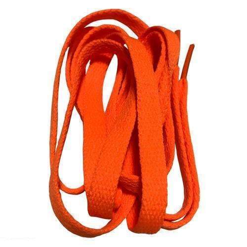 8mm Wide of Flat Shoelaces Shoe Laces for Sneakers Sport Shoes 24 Colors 80cm / 100cm / 120cm / 140cm / 160cm-No 8 orange-100cm-JadeMoghul Inc.