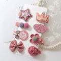 8Pcs hair clip set Girl Cute Hair bands Hair Accessories Bow Flower animal headwear Hairpins cartoon hair band Hairpin Headdress AExp