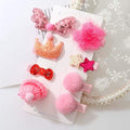 8Pcs hair clip set Girl Cute Hair bands Hair Accessories Bow Flower animal headwear Hairpins cartoon hair band Hairpin Headdress JadeMoghul Inc. 