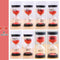 8pcs Hourglass Set Home Decor Glass 60 Minutes Colored Sand Timing Watch Kids Gift Home Decoration Accessories Ornaments HGXSL-Red Set-JadeMoghul Inc.
