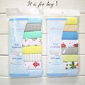 8pcs/pack 100% Cotton Newborn Baby Towels Saliva Towel Nursing Towel Baby Boys Girls Bebe Toalha Washcloth Handkerchief KF011-baby boy color-JadeMoghul Inc.