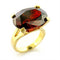 Gold Wedding Rings 8X102 Gold Brass Ring with AAA Grade CZ in Garnet