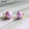 9 Color Fashion Pearl Earrings for Women Minimalist 8mm Bead Rose Gold color Alloy Small Stud Earrings Jewelry PULATU ZZ0302-white-JadeMoghul Inc.
