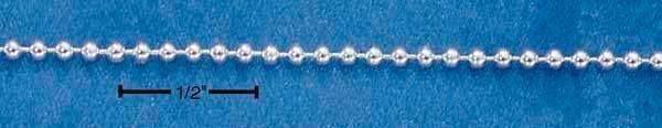9" Sterling Silver 150 Bead Chain (1.5mm)-Silver Chains-9-JadeMoghul Inc.